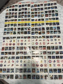 Vintage 1982 Baseball Player Stamp Lot