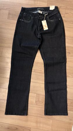 Flavour by Bubblegum Y2K Rhinestone Studded Pocket Dark Wash Stretch Jeans NWT 14