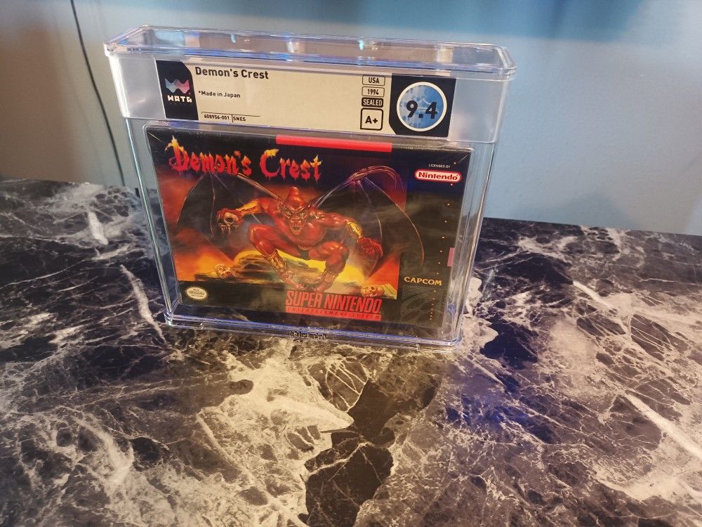 Demon's Crest SNES WATA Graded 9.4 A+