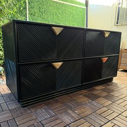 CB2 Ivo Low Black Dresser (60"Wx20"Dx30.25"H)