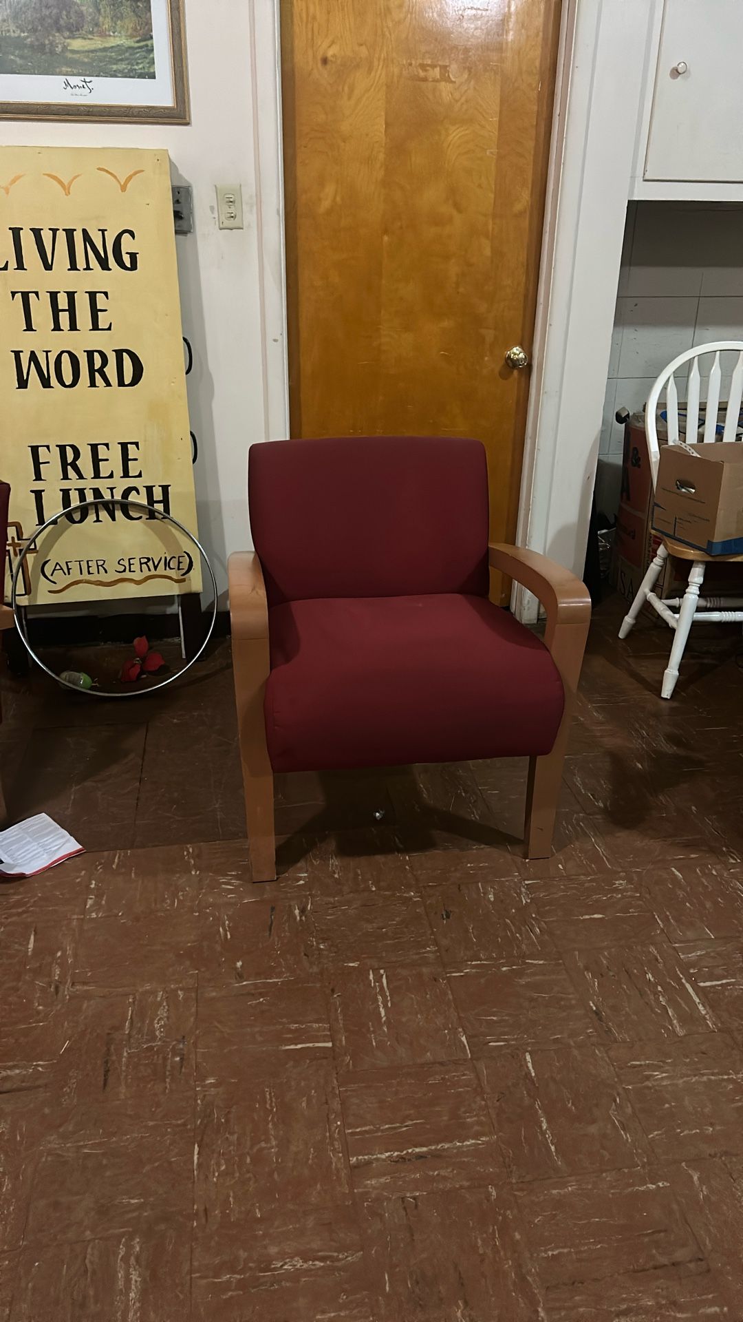 Comfy Red Armchair(s) :5 Total