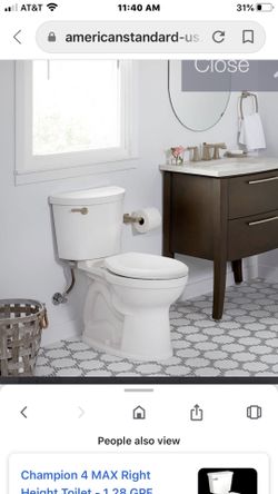 American Standard champion pro toilet 1.6 elongated or 1.28 elongated water sense