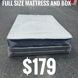 NEW Mattress Full Size With Box Spring // Offer  🚚