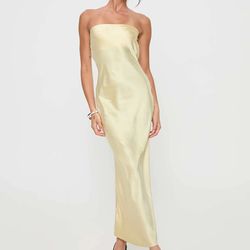 Formal Yellow Maxi Dress