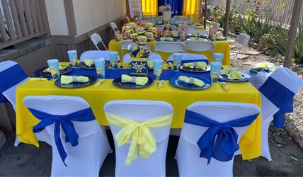 Table cloths and runners chairs covers