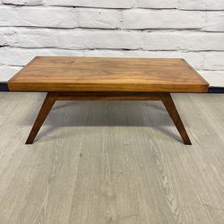Vintage MCM Low Wood Coffee Table Tea Table