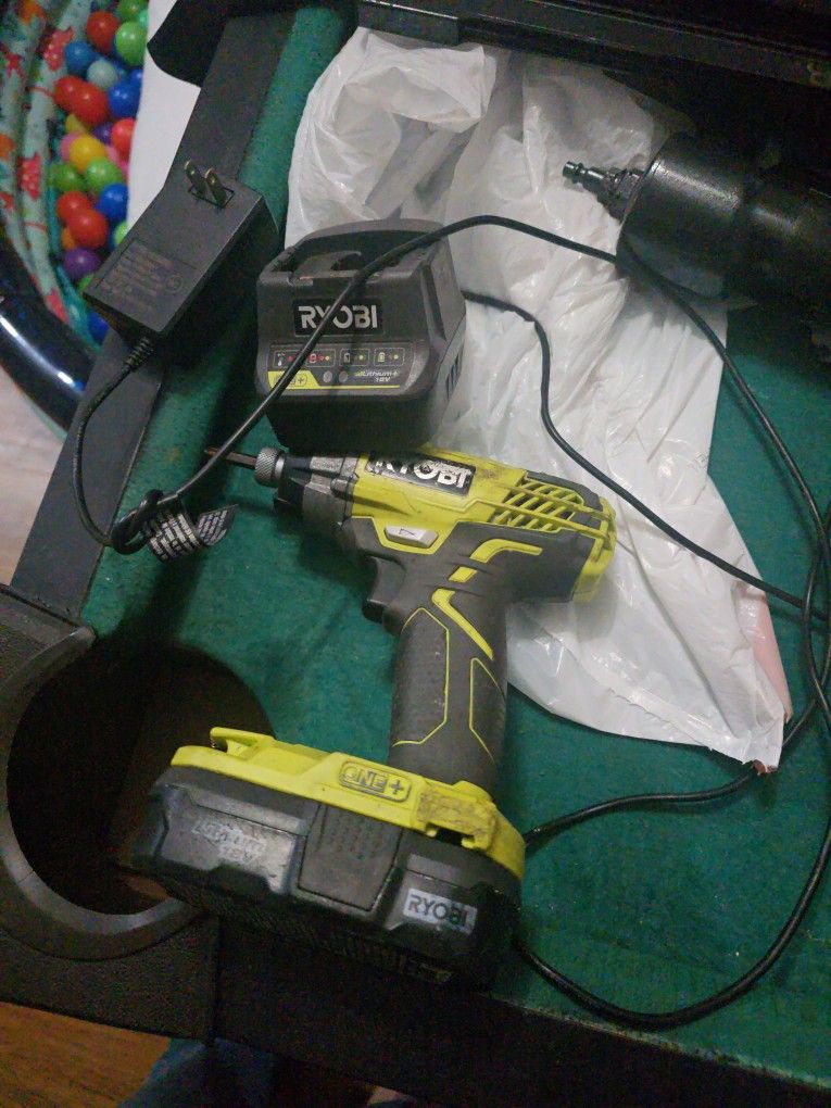 Ryobi Impact With Battery And Charger 