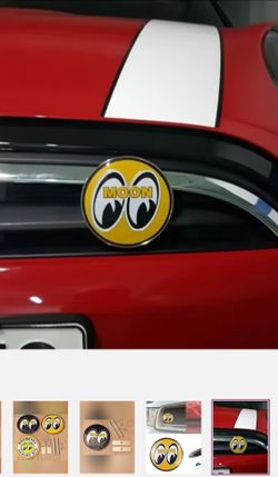 New Mooneyes moon eyes grille badge emblem 3 colors. Shift knob $45, keychain $20 SHIPPING AVAILABLE