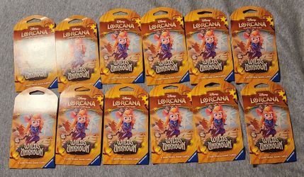 Lorcana Wilds Unknown Sleeved Lot Of (12)