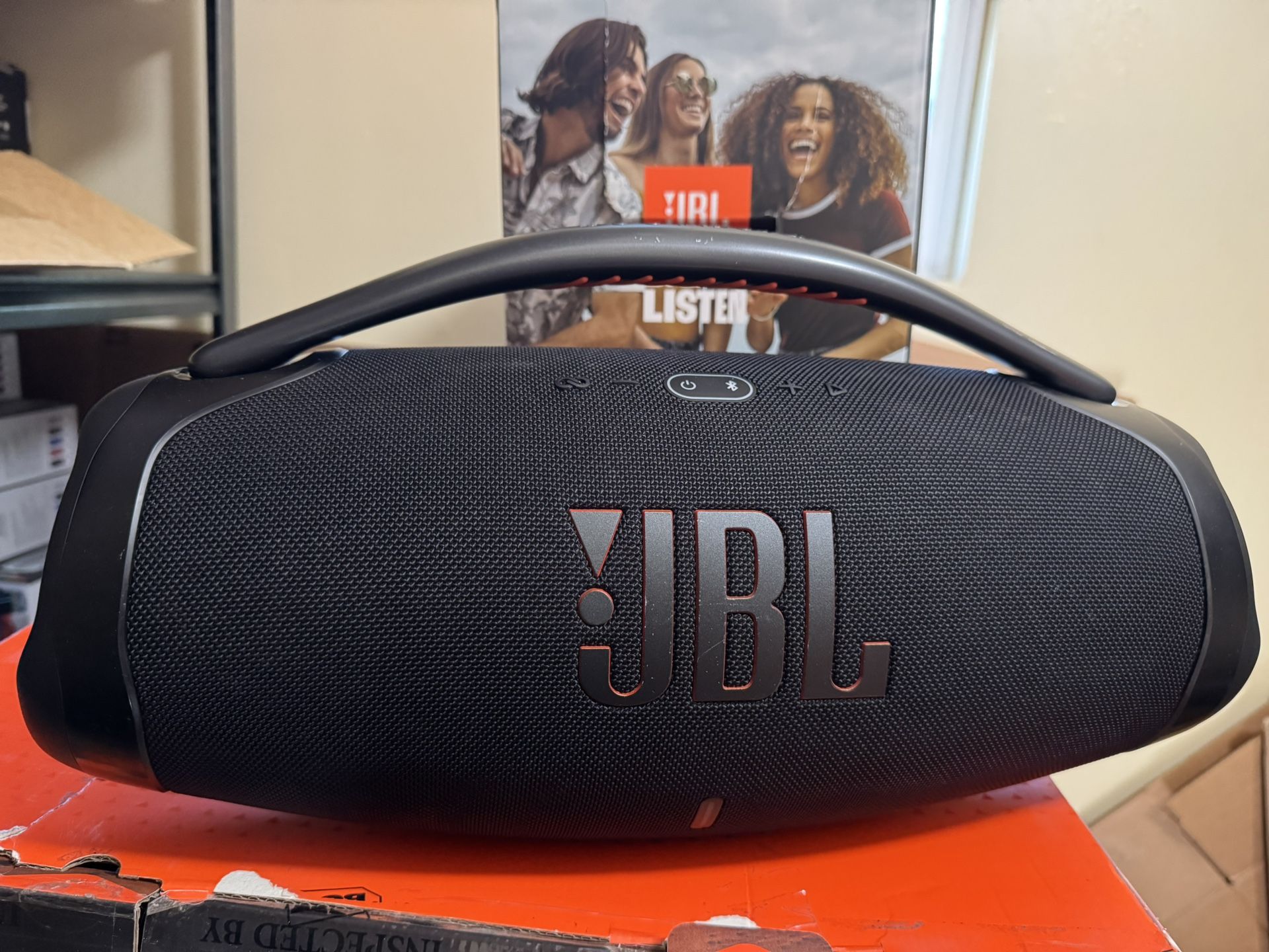 JBL Boombox 3 Portable Wireless Bluetooth Speaker Dust and Waterproof - Black