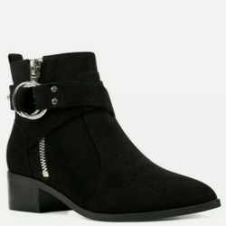 Nine West Suede Booties Size 6 1/2