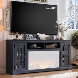 New Farmhouse Tv Stand Media Cabinet Tv Up To 80”