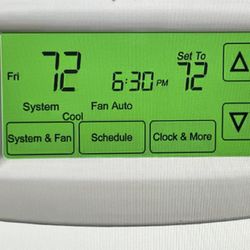 Programmable Touchscreen Thermostat With Instructions 