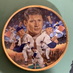 Mickey Mantle Gold Edition Greatest Switch Hitter  plate 