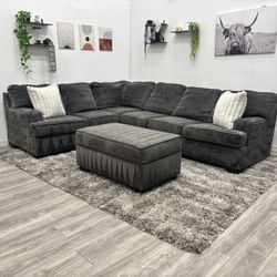 Gray Sectional Couch - Free Delivery 