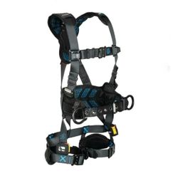 FallTech - FT-One‚ 3D Construction Belted Full Body Harness, Tongue Buckle Leg Adjustments