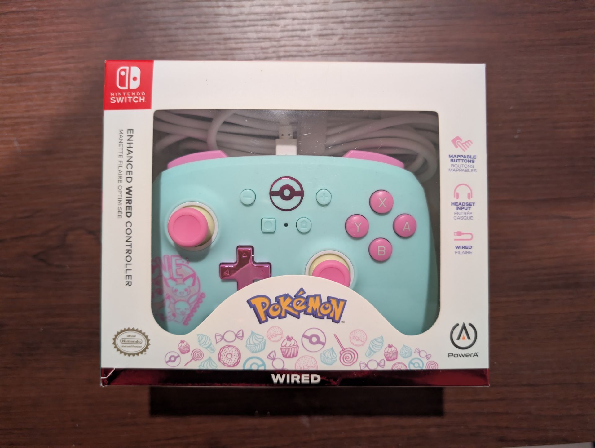 PowerA Enhanced Wired Controller for Nintendo Switch - Pokémon: Sweet Friends