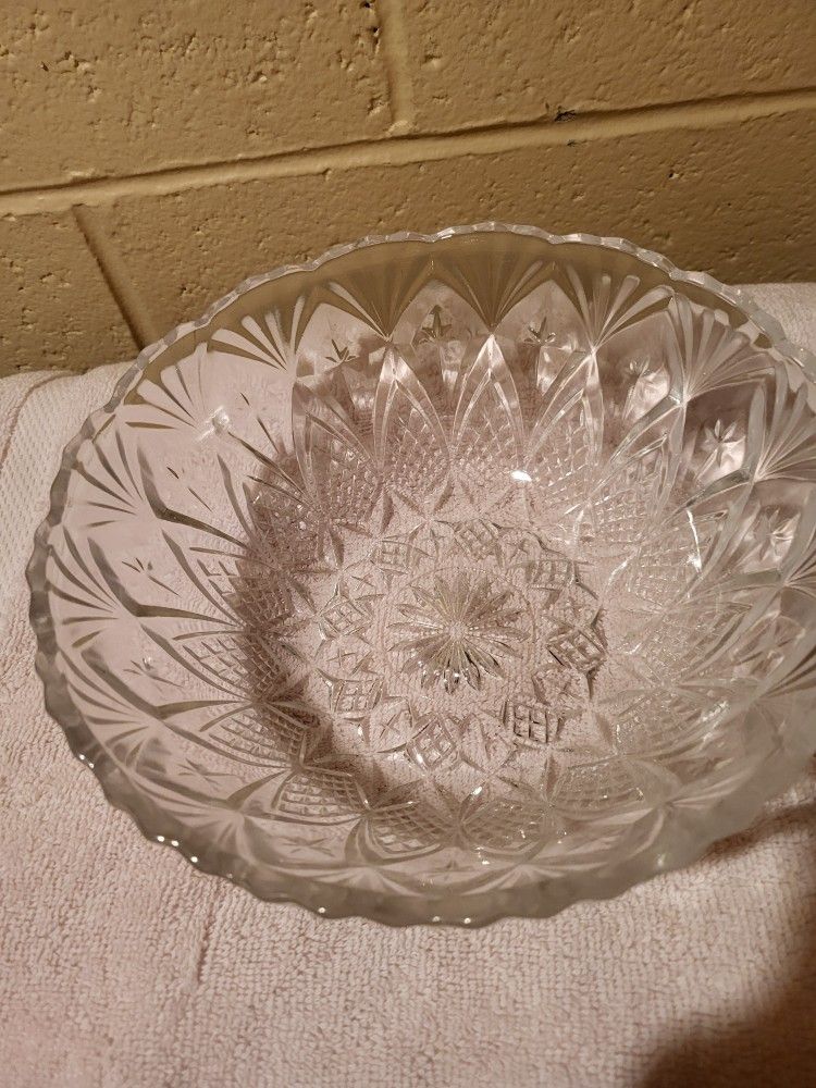 Antique Anchor Hocking Serving Bowl 