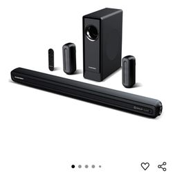 5.1 CH Surround Sound Bar with Dolby Audio, Sound Bars for TV, Wireless Subwoofer & Rear Speaker, Dolby Digital Plus, Bluetooth 5.3, Surround Sound Sy