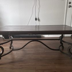 Brown Stained Coffee Table
