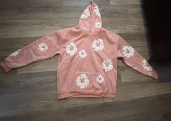 Pink Denmin Tears Hoodie Brand New Size Medium