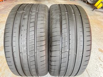 Two Tires 255/35/19 Goodyear Eagle F1 with 70-75% Left excellent pair Mercedes used