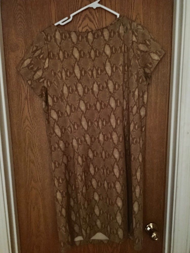 Women's Size 1X Snake Print Shift Dress Pick Up In Florence KY