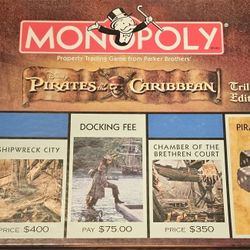 Pirates Of The Caribbean Monopoly  (Trilogy Edition) 
