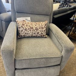 Recliner New Light Grey Cloth 
