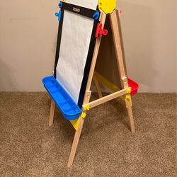 Melissa & Doug Deluxe Standing Double Sided Wooden Art Easel
