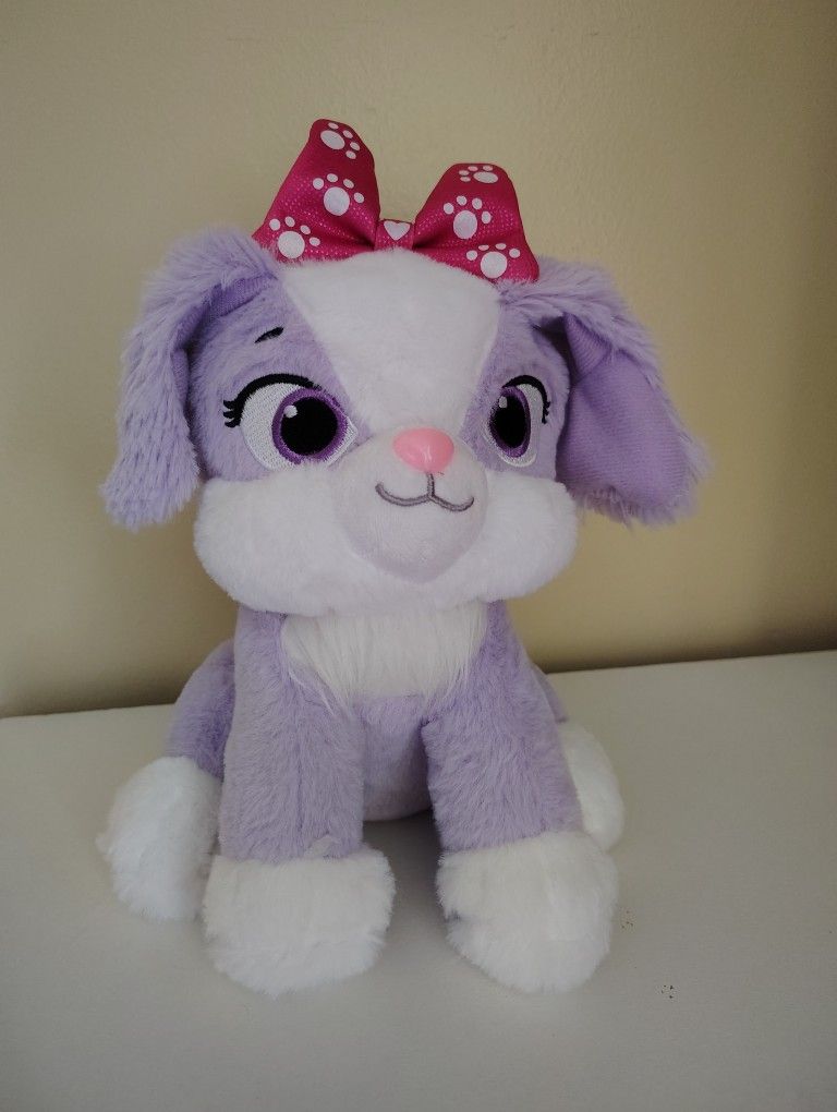 Purple Dog Plush Toy 