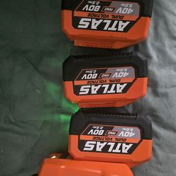 Atlas 80V Mower + 3 Batteries + Charger - Low Use - $350