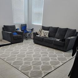 Ashley Stairatt Sofa and Arm Chair