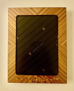 Picture Frame Wood Inlay Marquetry Made in Italy Vintage