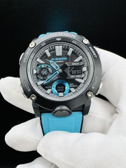 Casio G-Shock GA-2000-1A2 Carbon Core Guard Black Blue Men’s Watch