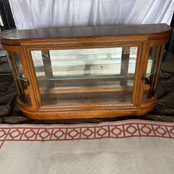 Vintage Solid Wood Display Cabinet 