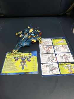 Transformers Beast Machines Jetstorm Ultra Class (2000) - 100% Complete with Manual & Card