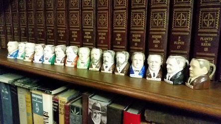 Tiny presidents Toby mugs from the 1930s