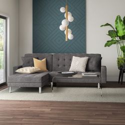 NEW-GREY REVERSIBLE Sectional Sofa Bed