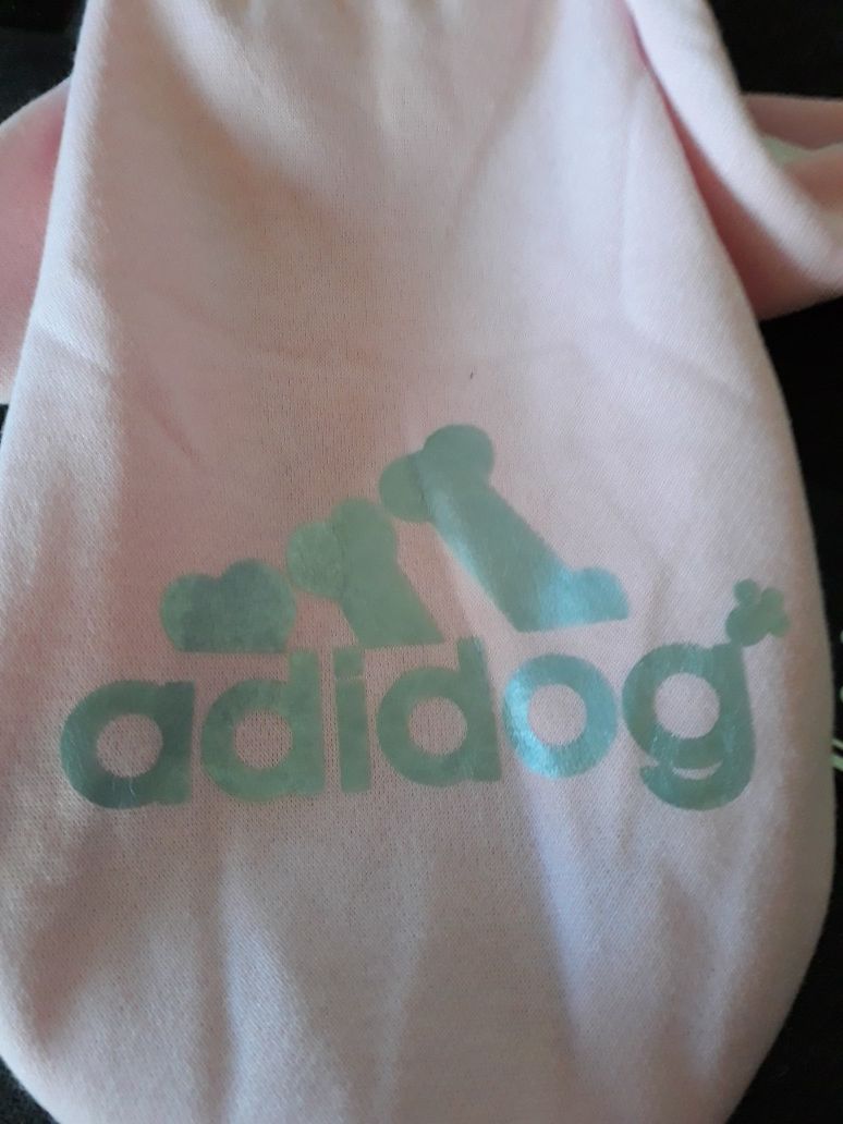 NWT Adidog Hoodie in Light pink size small