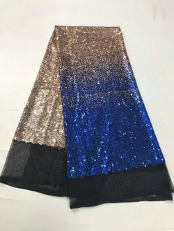 5 yards Sequins Tulle Tace