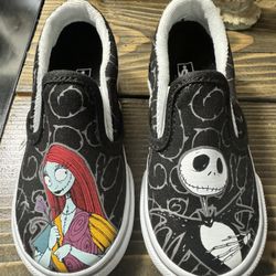Nightmare Before Christmas Kids Size 6 Slip On Vans