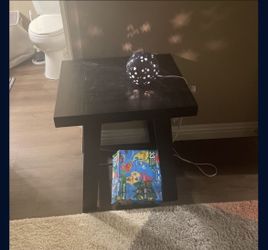 Dark Brown Side Table 