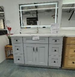 54" Solid Wood Vanity | Multiple Colors In Stock