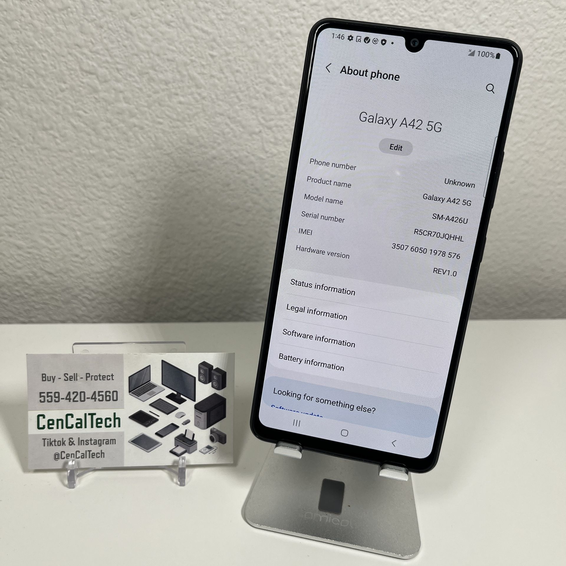 2020 Samsung Galaxy A42 5g 128gb Unlocked In Very Good Condition