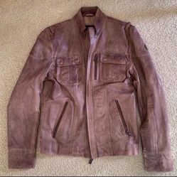 Mens Leather jacket, size S