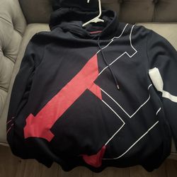 New Authentic Carolina Herrera Men Hooded Sweatshirt Size Large