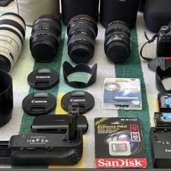 CANON EOS 6D MARK II + 4 LENSES & ACCESSORIES 