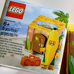 Lego Banana Hut Set And Minifigure