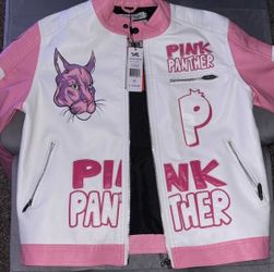 Pink Panther Leather Jacket Size Medium